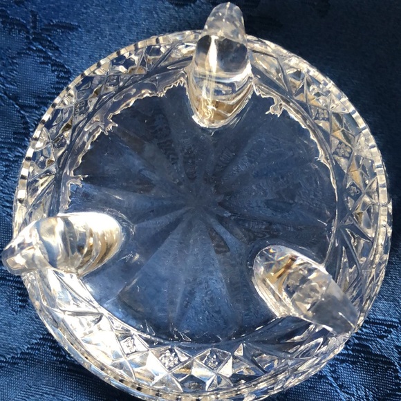 Vintage Chrystal Footed Candy Dish 4.5” diameter - Picture 6 of 8